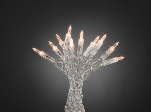 Konstsmide - LED Minilichterkette, "One String", 50 warm weiße Dioden, 230V, Innen, transparentes Kabel ; 6303-123