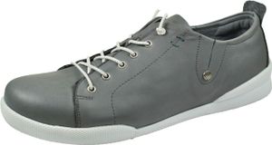 Andrea Conti Damen Slipper mit Zierschnürung sportiv seitlich Stretch 0345724, Größe:39 EU, Farbe:Grau