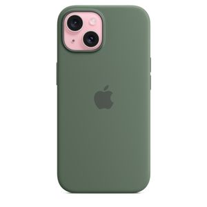 Apple iPhone 15 Silikon Case mit MagSafe Zypresse iPhone 15