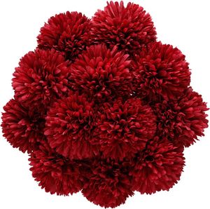 12 Stück künstliche Hortensien, künstliche Seidenblumen, Hortensien für Hochzeitsstrauß, Hausgarten, Party, Büro, Arrangements (verrotten)