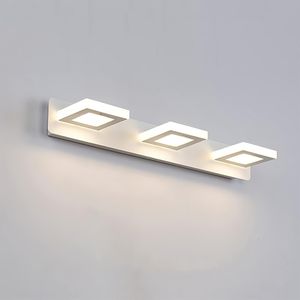 Spiegelleuchte, 3 Köpfe 48*13*7cm Drehbares dimmbares LED-Licht, warmes Licht