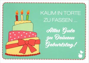Postkarte MainSpatzen "Kaum in Torte zu fassen ..."
