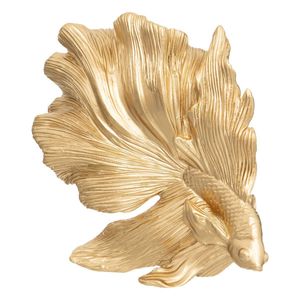 Dekorativer Fisch "Jil" Harz - gold - H.12 cm - Atmosphera créateur d'intérieur