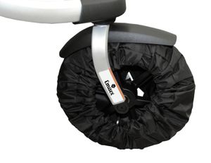 Návlek na kolesá s oskou + suchý zips 1ks - čierny
