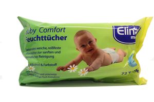 Elina Baby Comfort Feuchttücher 72 Tücher - weiche und reißfeste Vliestücher