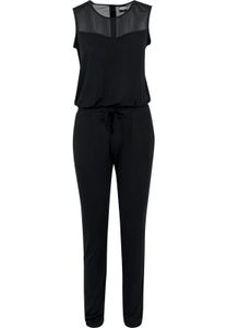 Urban Classics Ladies Tech Mesh Long Jumpsuit black - M