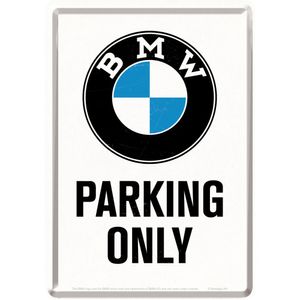 Plechová Pohľadnica BMW Parking Only