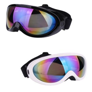 Skibrille Damen Herren Snowboardbrille für Skifahren Rollschuhlaufen,black+white