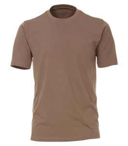Casamoda, T-Shirt 1/2 Arm uni, T-Shirt O-Neck NOS, beige, Größe 4XL, 100CO