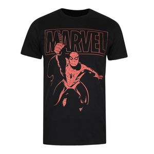 Spider-Man - T-Shirt für Herren TV538 (S) (Schwarz)