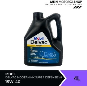Mobil Delvac Modern MX 15W-40 Super Defense V4 4 Liter