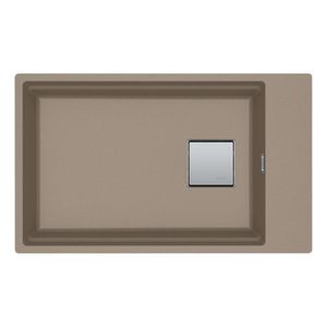 FRANKE KUBUS 2 KNG 110-62 Unterbauspüle / Fraganit / Cashmere / Druckknopf / 80 cm