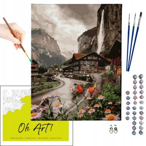Oh Art! – Malen nach Zahlen Set Berge – 40x50cm, mit Holzrahmen und Pinseln DIY Oh Art! – Malen nach Zahlen Set Berge – 40x50cm, mit Holzrahmen und Pinseln DIY