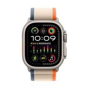 Apple Watch Ultra 2 49mm Orange/Beige Trail Loop - M/L