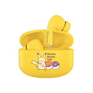 OTL Technologies Pokémon Pikachu Bluetooth 5.1 Kinder-Kopfhörer mit Ladebox, gelb
