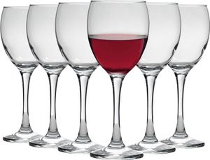 LAV Venue Rotweingläser – 340 ml – transparent – ​​6er-Pack