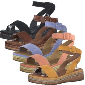 Tamaris Damen Sandalen Keilabsatz Sandaletten 1-28231-26, Größe:40 EU, Farbe:Rosa