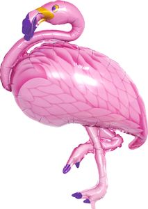 Balon foliowy flaming 95 cm, różowy