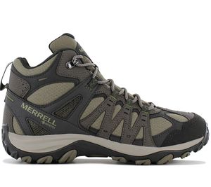 Merrell Accentor Sport 3 Mid GORE TEX Wander-Schuhe nachhaltige Herren Outdoor-Schuhe J135503 Grau/Grün, Größe:45