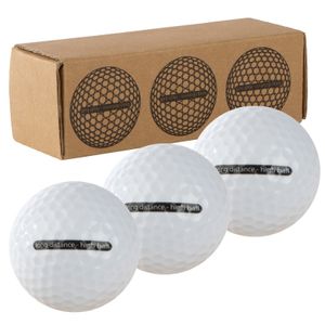 3 Golfbälle / Farbe: weiß
