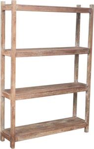 Rustikales Bücherregal, Küchenregal, Massivholz, Vintage Look - Modell 19, Braun, 164*114*3 cm, Bücherregale & Küchenregale Rustikales Bücherregal, Küchenregal, Massivholz, Vintage Look - Modell 19, Braun, 164*114*3 cm, Bücherregale & Küchenregale