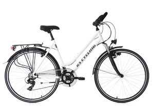 Trekkingrad Damen Alu-Rahmen 28'' Metropolis weiß RH 53 cm Multipositionslenker KS Cycling