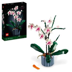 LEGO 10311 Icons Orchidee Set für Erwachsene zum Basteln von Zimmerdeko mit künstlichen Pflanzen, Botanical Collection Home Deko