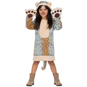 Leopard Kostüm Leopardenkostüm Katze Wildkatze Karneval Tier Tierkostüm Kinder 128