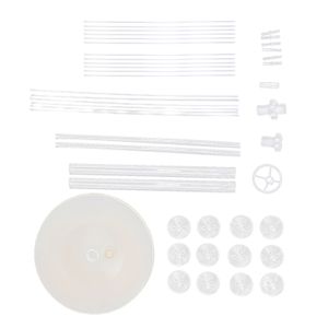 1 Set Ballonständer Effektiver professioneller Kunststoff Einfach zu montierender Ballonsäulenständer mit Lichtstreifen für Geburtstagsfeier-Warmweiß ,Größen:130cm