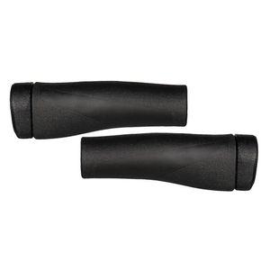 Herrmans Clik DD37BR Griffe 123 125 mm 22,2 mm Fahrradgriffe Grips Lenkergriffe ergonomisch (Set, rechts + links)