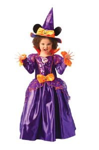 Disney Kinder Kostüm Minni Maus Halloween Hexe Größe L 7 bis 8 Jahre