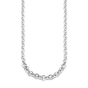 JOOP! Damen 925 Sterling Silber Halskette mit Zirkonia in silberfarben - 2027639
