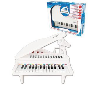 Elektronisches Mini-Klavier mit Füßen und Mikrofon