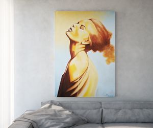 DELIFE Gemälde Young Woman Mehrfarbig 120x170 cm Acryl auf Leinwand