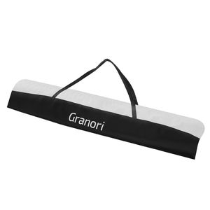 Granori Skitasche 170 cm – leichte Skisack Tasche zur Aufbewahrung und Transport von Ski in grau-schwarz