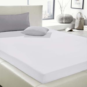 Wülfing Elastic-Jersey-Spannbetttuch in allen Farben und Größen 180x200 bis 200x220 cm weiß