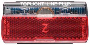 Busch & Müller 323ALT-02 Dynamo-Diodenrücklicht 'Toplight Line Plus', Standlicht, 50 mm, schwarz/rot