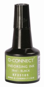 Q-CONNECT Stempelfarbe 28ml schwarz