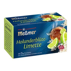 Meßmer Holunderblüte Limette Früchtetee aromatisiert blumig 45g