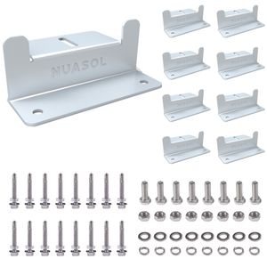 NuaSol - NuaFix 8x Z-Winkel für Photovoltaik Solarmodule Montage - Aluminium