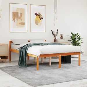 vidaXL Seniorenbett Wachsbraun 120x200 cm Massivholz Kiefer vidaXL Seniorenbett Wachsbraun 120x200 cm Massivholz Kiefer
