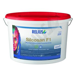 Relius Silcosan F1, weiß, 12,5 Ltr Siliconharz Fassadenfarbe Außenfarbe