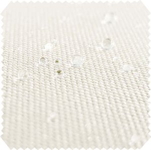 novely® ARAGON WASSERABWEISEND - Premium Outdoor-Stoff - Lichtechter Möbelstoff - Polsterstoff in Baumwoll-Optik für Gartenmöbel - Pflegeleichte Meterware 1lfm - Farbe: 20 Weiß