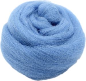 Filzwolle zum Trockenfilzen und Nassfilzen - Farbe Hellblau 20gr.