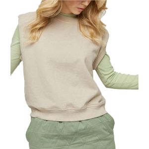 Mazine Damen Sweatshirt Vonda Pullunder, Größe:XS, Farben:eggshell