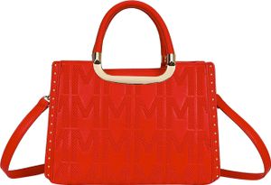 Gallantry, Bedruckte Handtasche für Damen, Rot