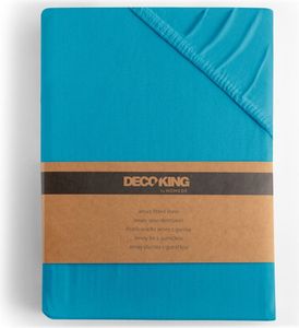 Prześcieradło z Gumką Bawełna 90x200 +30cm Morskie DecoKing Prześcieradło z Gumką Bawełna 90x200 +30cm Morskie DecoKing