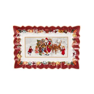 Villeroy & Boch Fantasy štvorcový tanier na tortu Santa s deťmi 35,5 cm