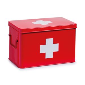 Zeller Medizin-box, Metall, rot 32x19,5x20