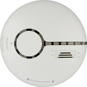 Fontastic WLAN Rauchwarnmelder weiß 30m² Überwachungsbereich EN14604 , komp. zu Android, iOS